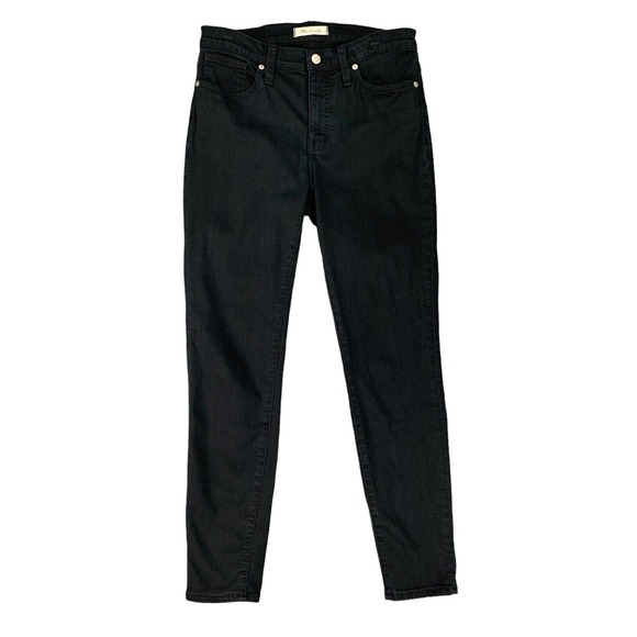 Madewell Denim - Madewell Jean Womens 29 Black Lunar Wash High Rise Skinny Stretch Tencel Denim